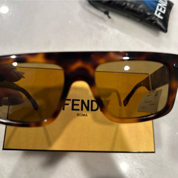 Fendi Graphy Geometric Sunglasses 54mm - Picture 2 of 5